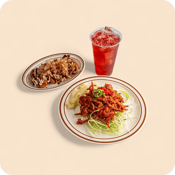 아임타코야끼 세트 메뉴